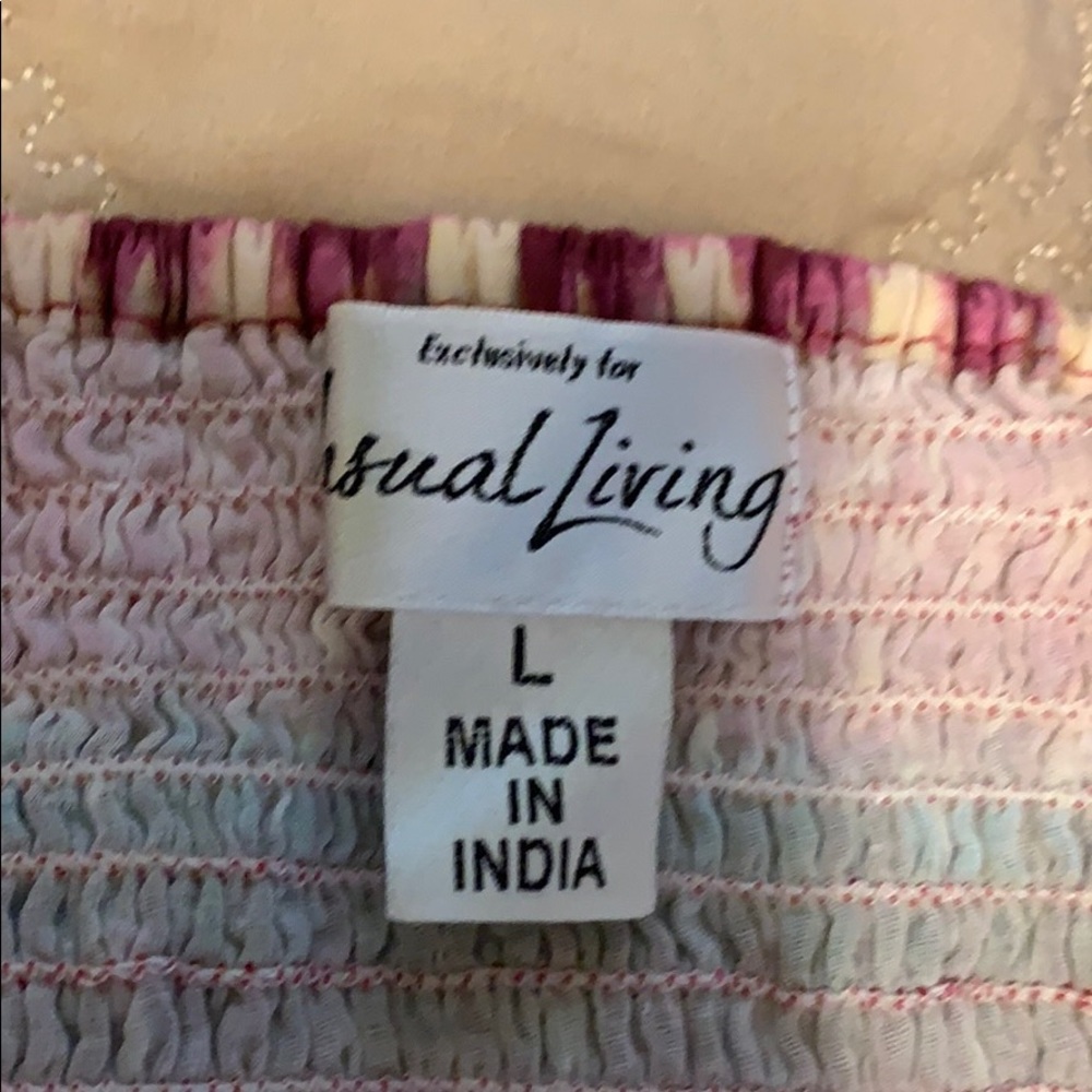 Casually Living Large Pink Tribal Tank Top - Picture 2 of 4